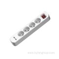 France 4-way power strip with usb type A